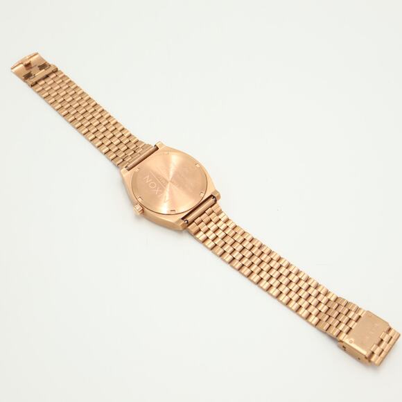 Nixon Time Teller Rose Gold Tone Stainless Steel Watch 38mm with New Battery - Picture 11 of 12